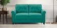 Aldrin Fabric 2 Seater Sofa In Cerulean Blue Colour