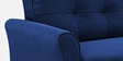 Aldrin Fabric 2 Seater Sofa In Cool Cobalt Colour