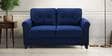 Aldrin Fabric 2 Seater Sofa In Cool Cobalt Colour