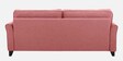 Aldrin Fabric 3 Seater Sofa In Pink Colour