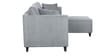 Miranda Fabric LHS Sectional Sofa (2 + Lounger) In Ash Grey Colour