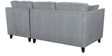 Miranda Fabric LHS Sectional Sofa (2 + Lounger) In Ash Grey Colour