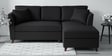 Miranda Fabric LHS Sectional Sofa (2 + Lounger) In Charcoal Grey Colour