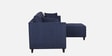 Miranda Fabric LHS Sectional Sofa (2 + Lounger) In Navy Blue Colour