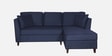 Miranda Fabric LHS Sectional Sofa (2 + Lounger) In Navy Blue Colour