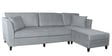 Miranda Fabric LHS Sectional Sofa (3 + Lounger) In Ash Grey Colour