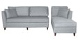 Miranda Fabric LHS Sectional Sofa (3 + Lounger) In Ash Grey Colour