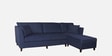 Miranda Fabric LHS Sectional Sofa (3 + Lounger) In Navy Blue Colour