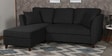 Miranda Fabric RHS Sectional Sofa (2 + Lounger) in Charcoal Grey Colour