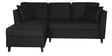 Miranda Fabric RHS Sectional Sofa (2 + Lounger) in Charcoal Grey Colour