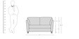 Miranda 2 Seater Sofa in Ash Grey Colour