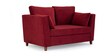Miranda Velvet 2 Seater Sofa In Burnt Red Colour