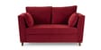 Miranda Velvet 2 Seater Sofa In Burnt Red Colour