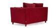 Miranda Velvet 2 Seater Sofa In Burnt Red Colour