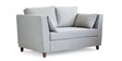 Miranda Velvet 2 Seater Sofa In Mist Grey Colour
