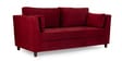 Miranda Velvet 3 Seater Sofa In Burnt Red Colour