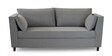 Miranda Velvet 3 Seater Sofa In Mist Grey Colour