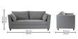 Miranda Velvet 3 Seater Sofa In Mist Grey Colour