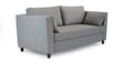 Miranda Velvet 3 Seater Sofa In Mist Grey Colour