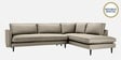 Mireya Fabric LHS Sectional Sofa (3+ Lounger) In Beige Colour