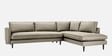 Mireya Fabric LHS Sectional Sofa (3+ Lounger) In Beige Colour