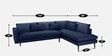 Mireya Fabric LHS Sectional Sofa (3+ Lounger) In Navy Blue Colour