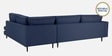 Mireya Fabric LHS Sectional Sofa (3+ Lounger) In Navy Blue Colour