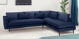 Mireya Fabric LHS Sectional Sofa (3+ Lounger) In Navy Blue Colour