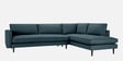 Mireya Fabric LHS Sectional Sofa (3+ Lounger) In Smoke Grey Colour