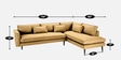 Mireya Fabric LHS Sectional Sofa (3+ Lounger) In Yellow Colour          In Y