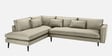 Mireya Fabric RHS Sectional Sofa (3+ Lounger) In Beige Colour