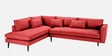 Mireya Fabric RHS Sectional Sofa (3+ Lounger) In Carmine Pink Color