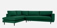 Mireya Fabric RHS Sectional Sofa (3+ Lounger) In Dark Green Colour