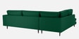 Mireya Fabric RHS Sectional Sofa (3+ Lounger) In Dark Green Colour