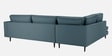 Mireya Fabric RHS Sectional Sofa (3+ Lounger) In Smoke Grey Colour