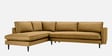 Mireya Fabric RHS Sectional Sofa (3+ Lounger) In Yellow Colour