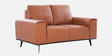 Mississippi Half Leather 2 seater Sofa In Harvest Gold Colour