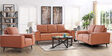 Mississippi Half Leather 3 seater Sofa In Harvest Gold Colour