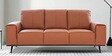 Mississippi Half Leather 3 seater Sofa In Harvest Gold Colour