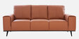 Mississippi Half Leather 3 seater Sofa In Harvest Gold Colour
