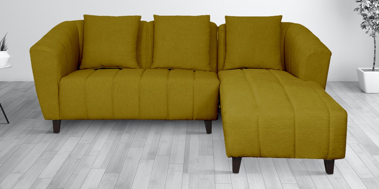 Buy Mia LHS Sectional Sofa (2 + Lounger) in Olive Green Colour at 3 OFF by Casacraft from