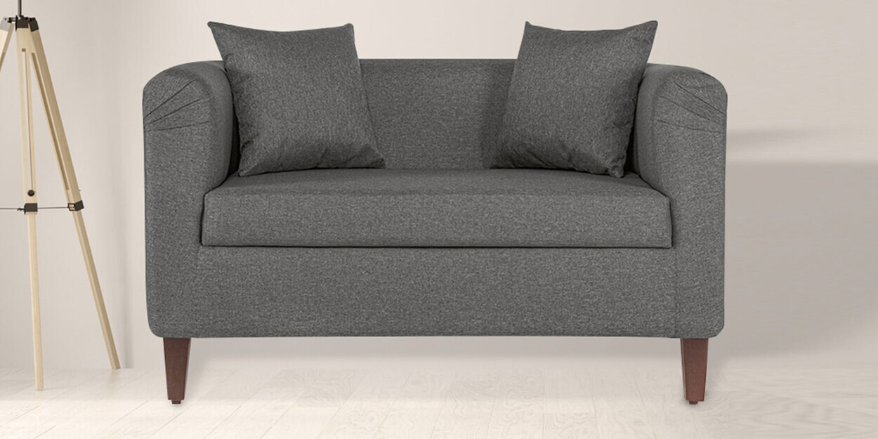 Buy Miami 2 Seater Sofa in Omega Grey Colour by Wakefit Online Bucket 2 Seater Sofas 2