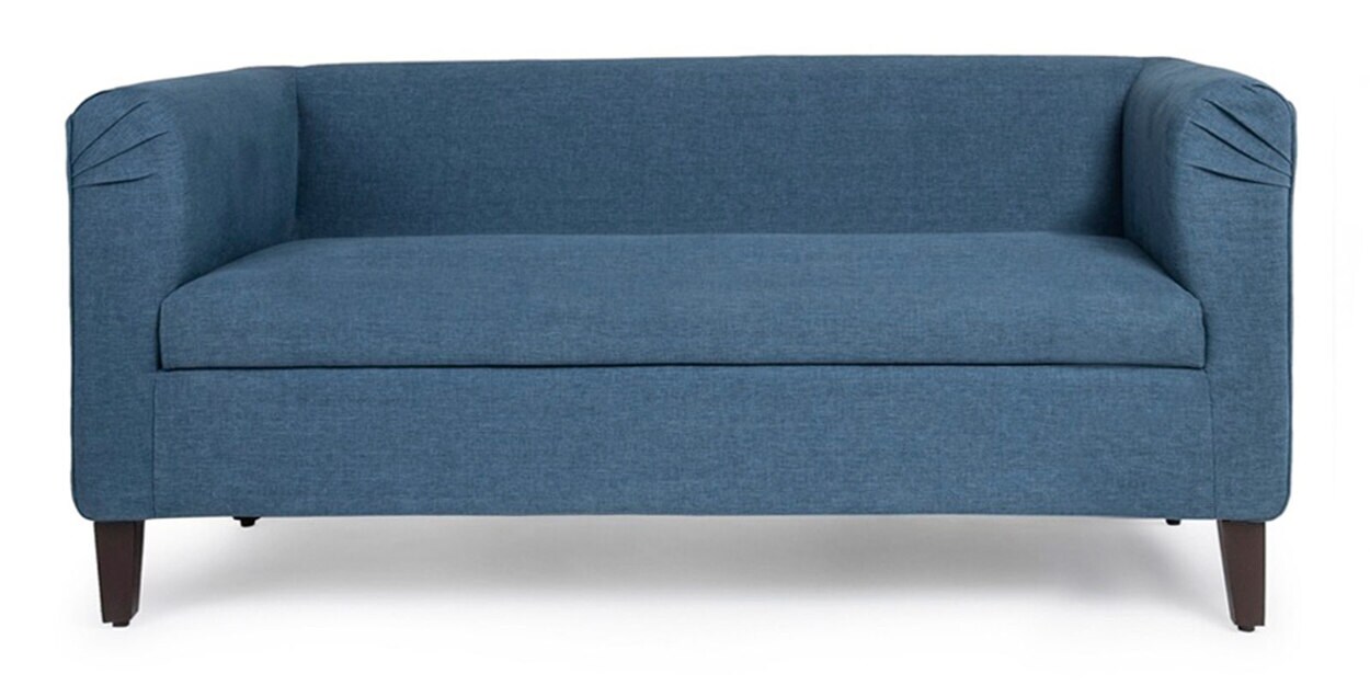 Buy Miami 2 Seater Sofa in Sapphire Blue Colour by Wakefit Online