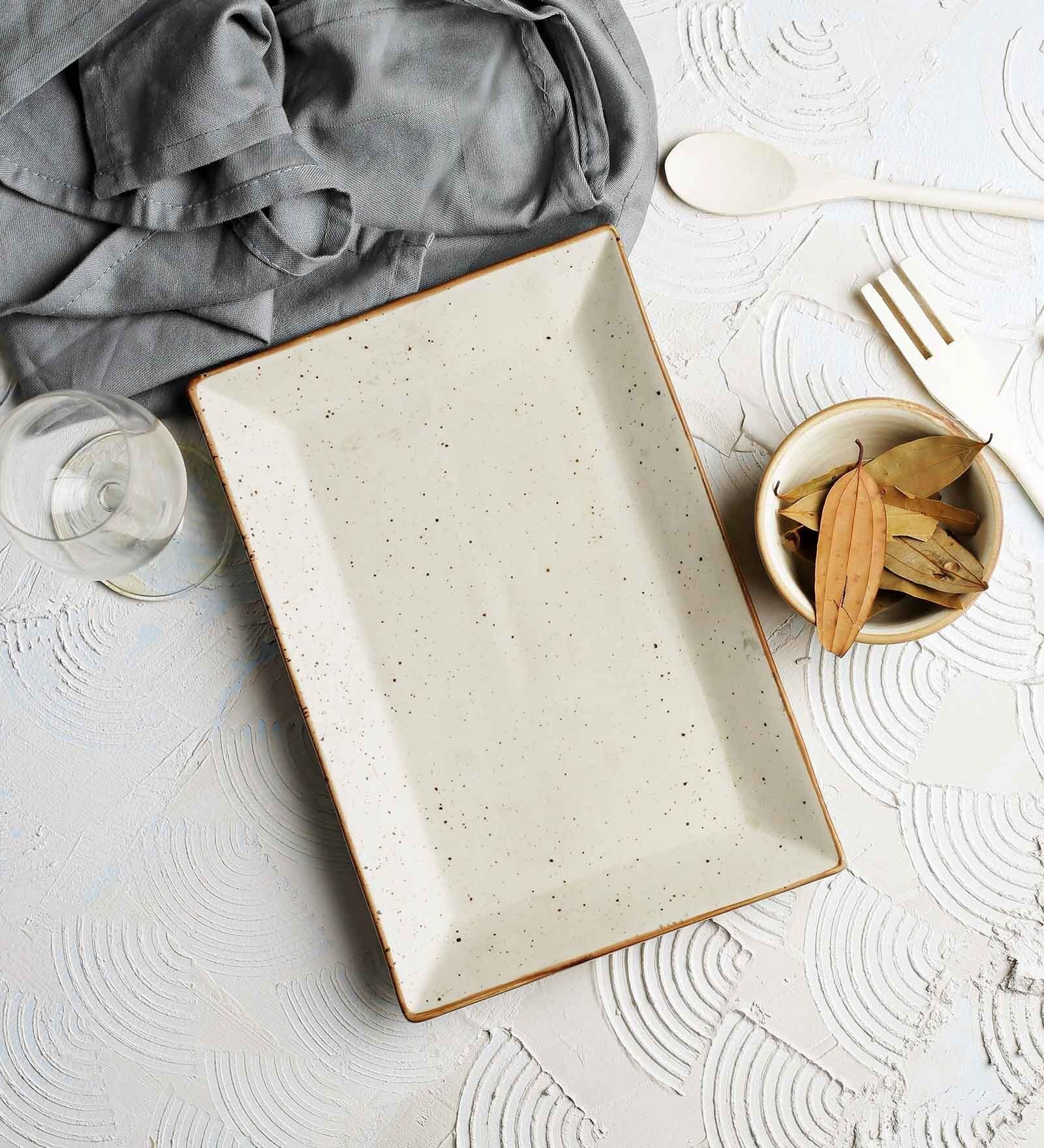 Stoneware Rectangle Platter