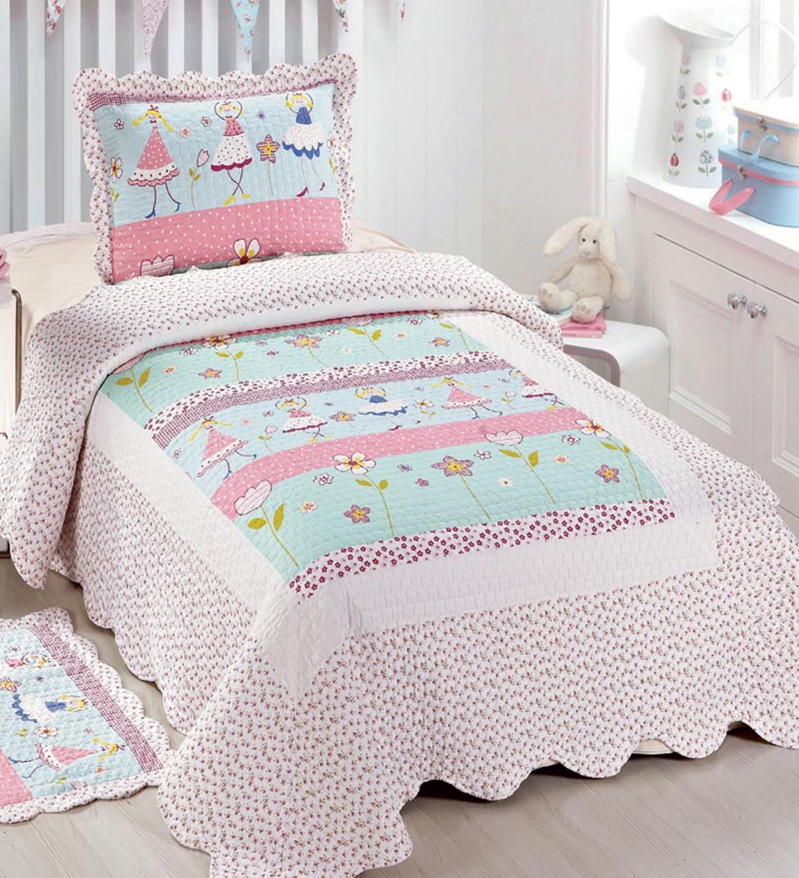 Buy Microfibre Single Size AC Quilt by Quilting Tree Online Single