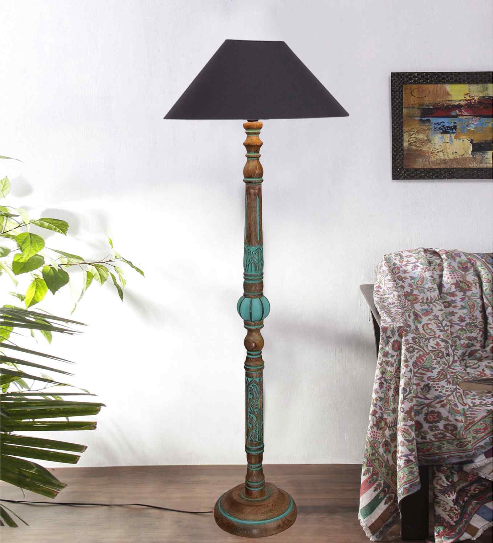 Black Mid Century Modern Floor Lamp