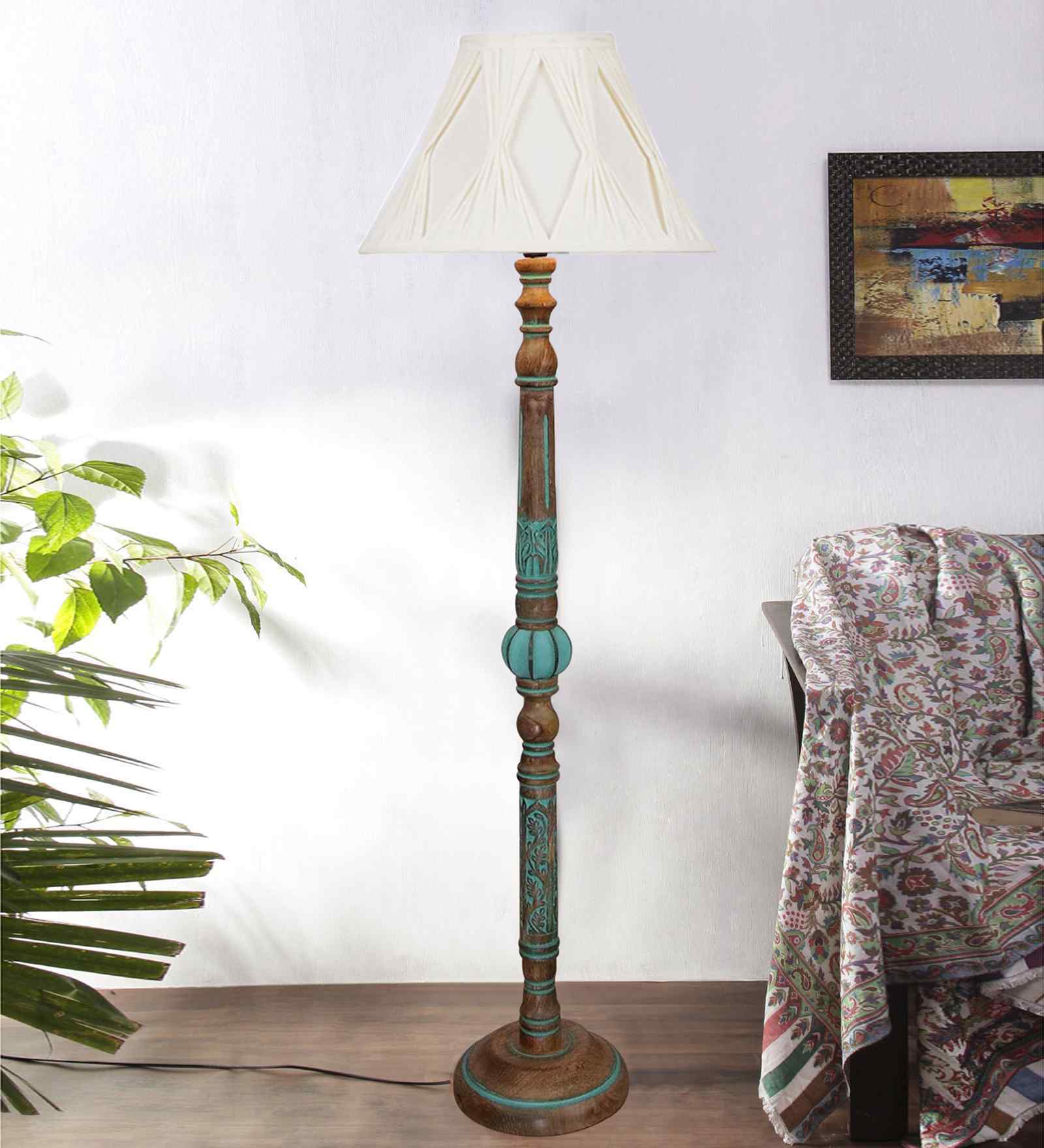 Curtain Mid Century Modern Floor Lamp