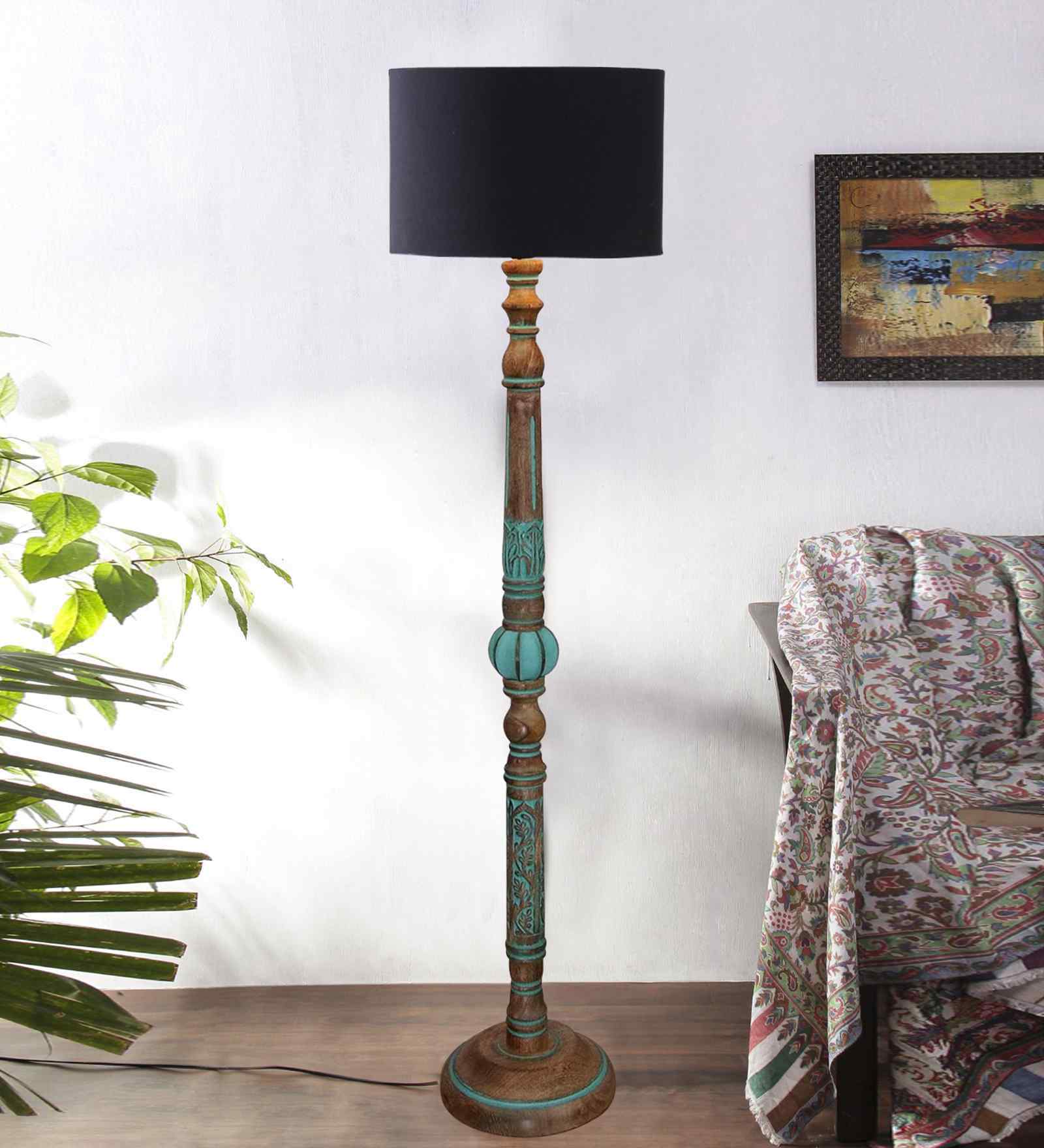 Black Mid Century Modern Floor Lamp