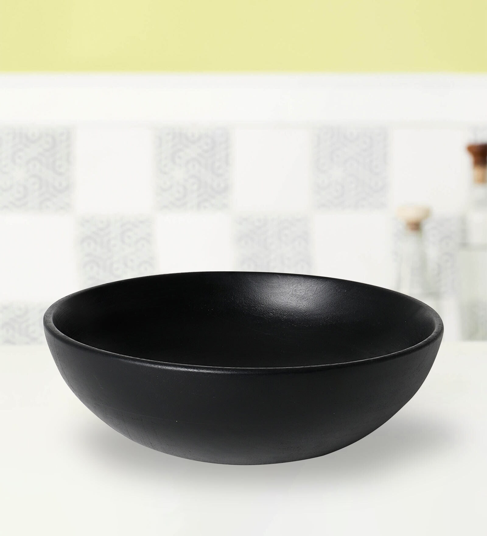 Midnight 2 Ltrs Black Mango Wood Serving Bowl