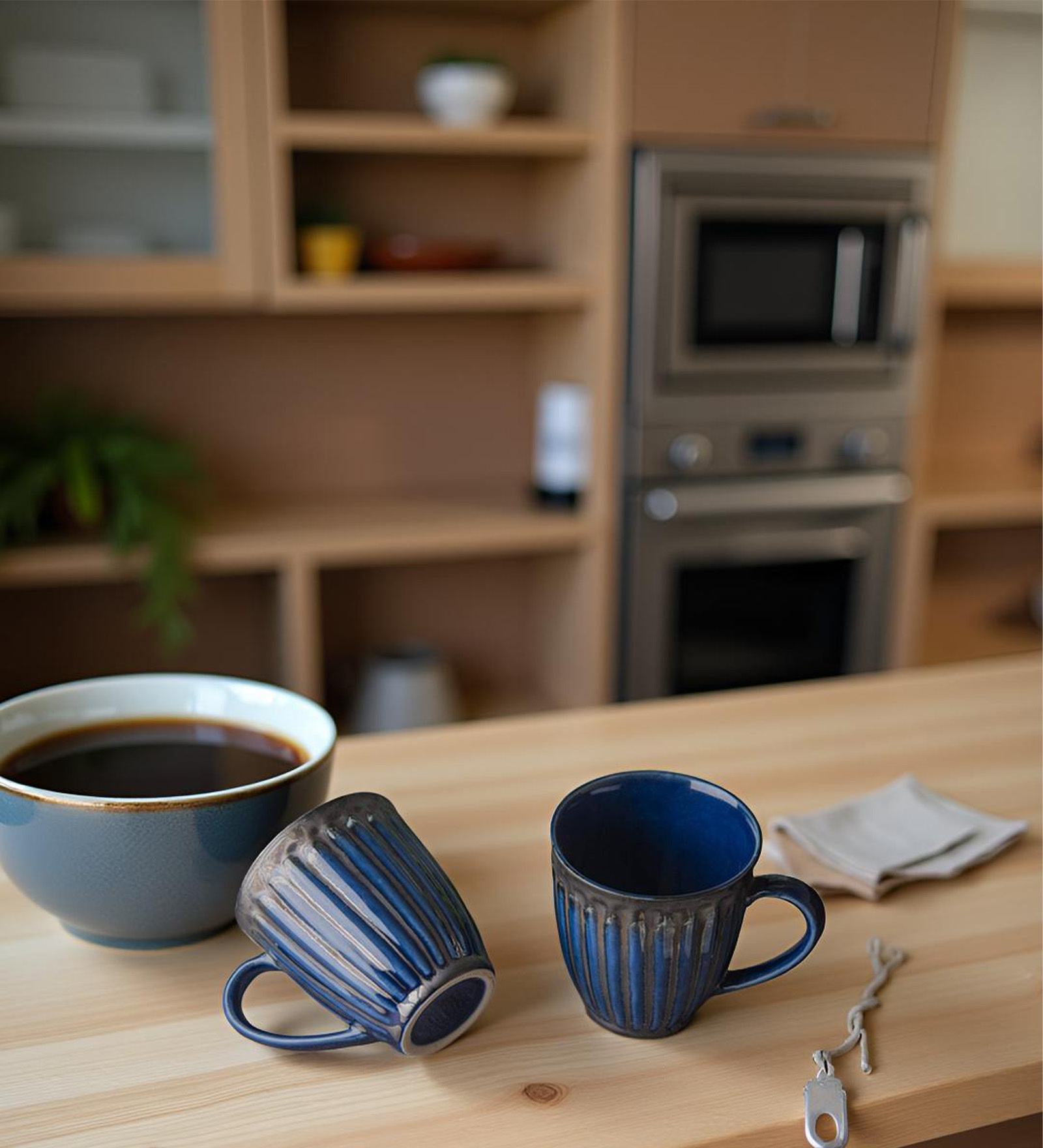 Midnight Ravine Coffee Mug Set of 2 (350 ML Each) Microwave Safe Coffee Mug